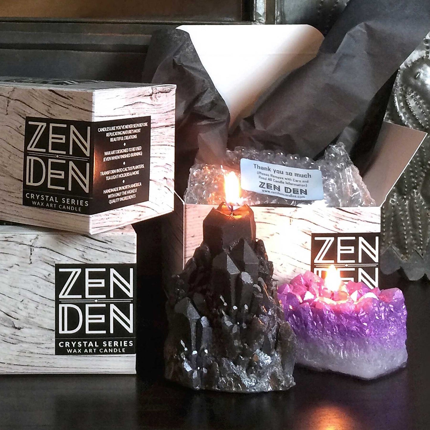 Abundance Quartz Crystal Candle