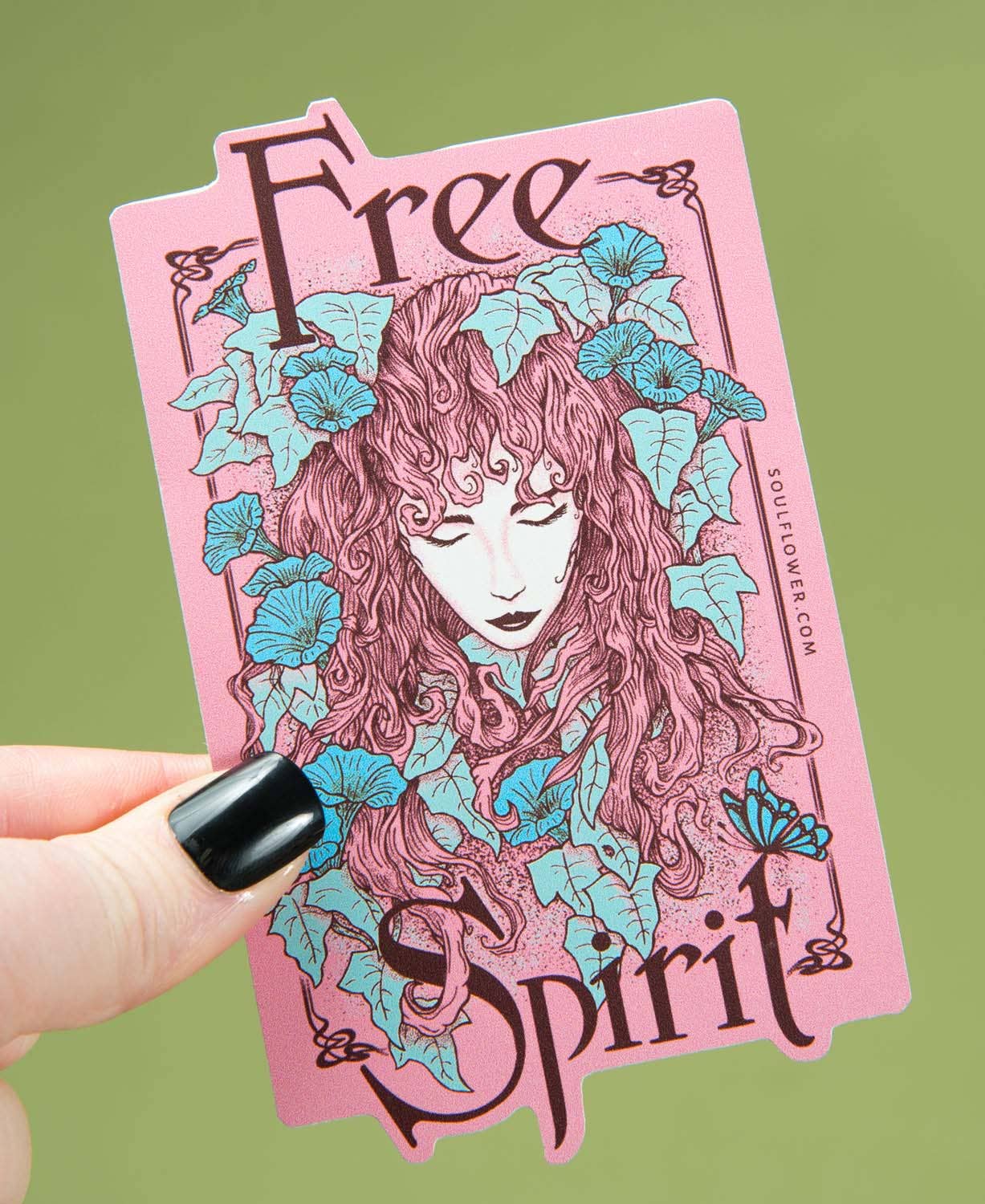 Free Spirit Woman Sticker