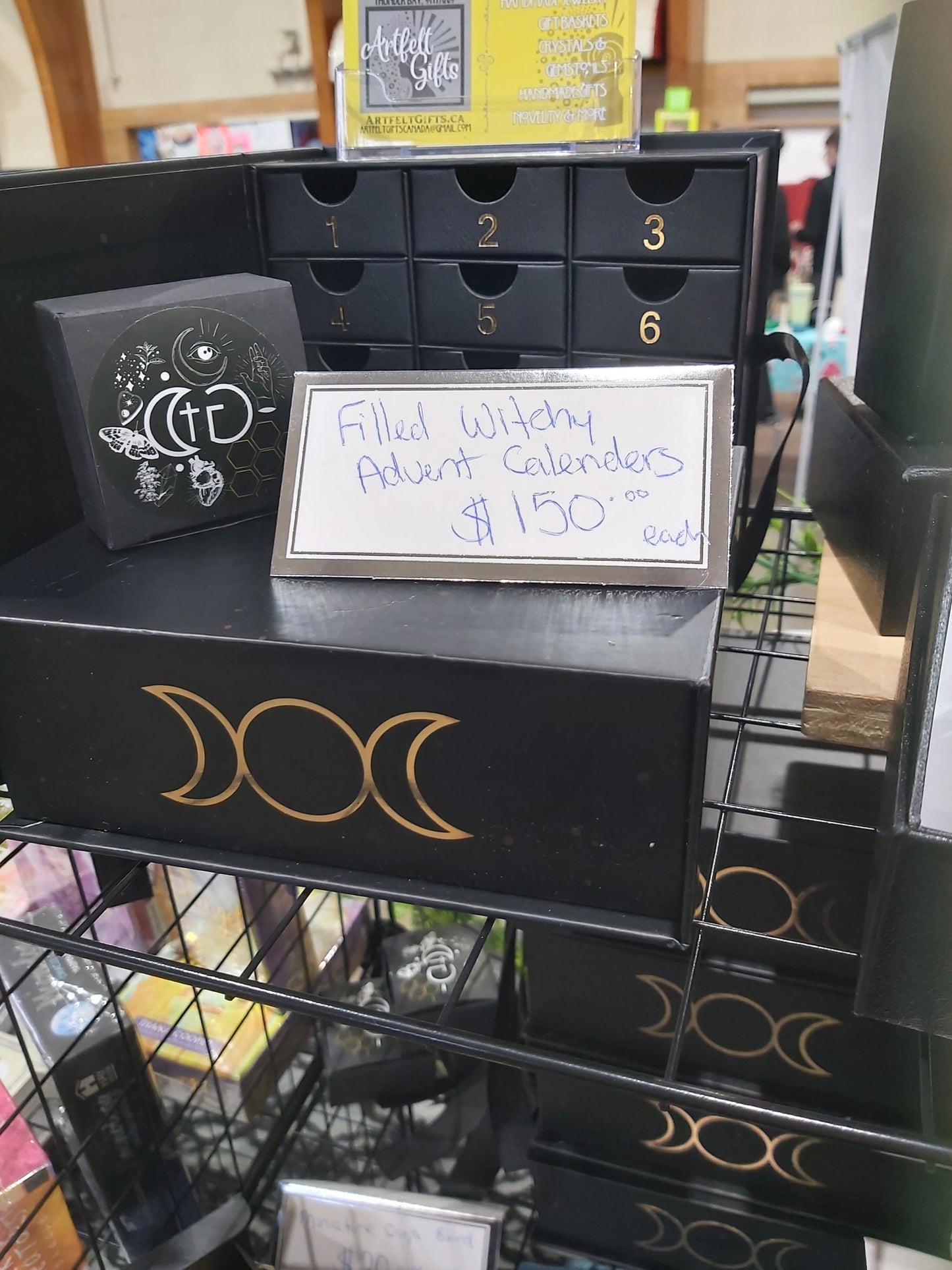 Canadian Witch Advent Calendar Year Round Crystals Jewlery Charms Canada Witchy Theme Twelve 12 Day