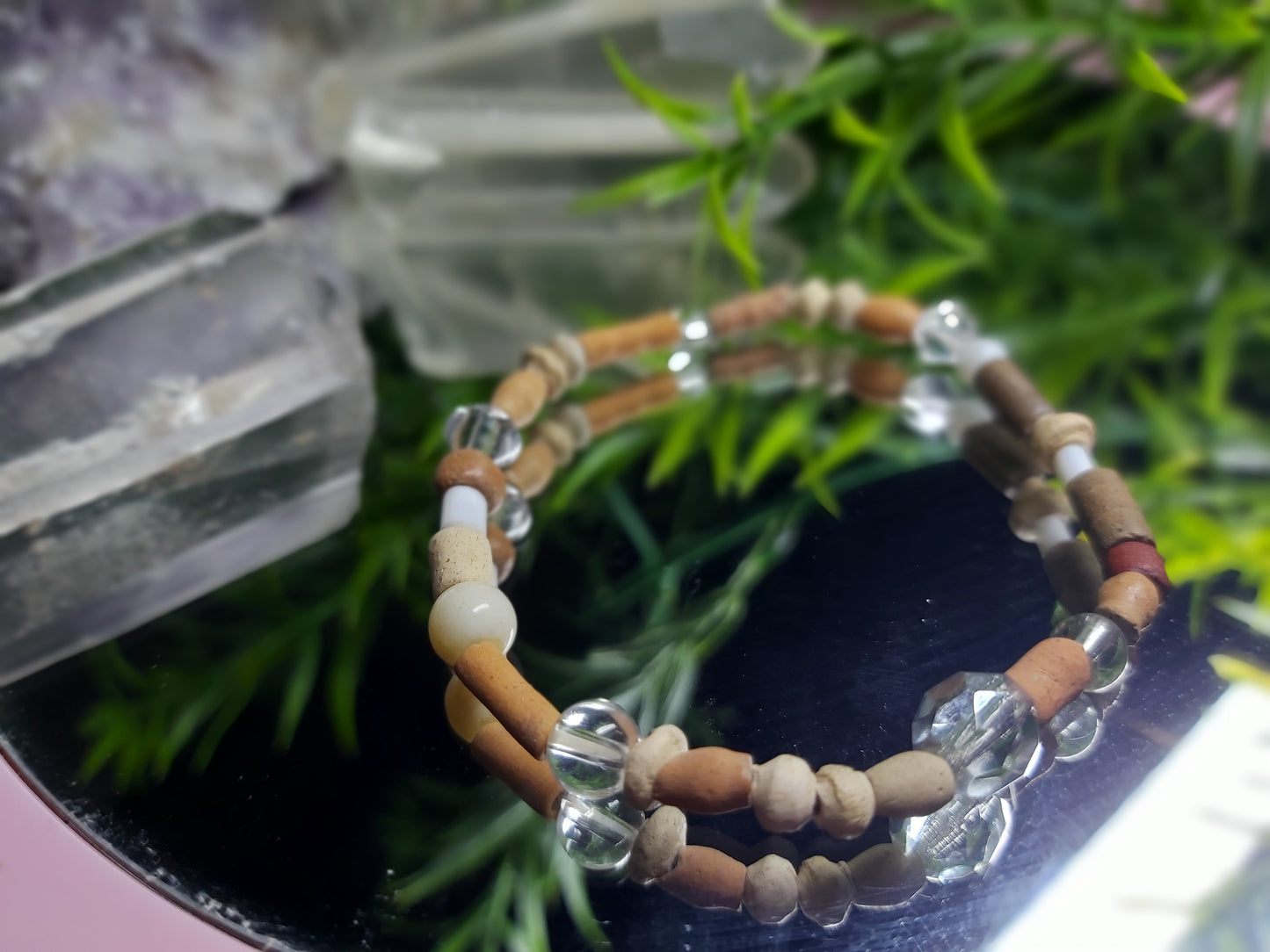 Bracelet, bead, bracelet, gifts, gift, shop, unique, handmade, hand, made, giftshop, Thunder Bay, thunderbay, Ontario, spirituality, spiritual, gift set, brown, wood, seed, crystal