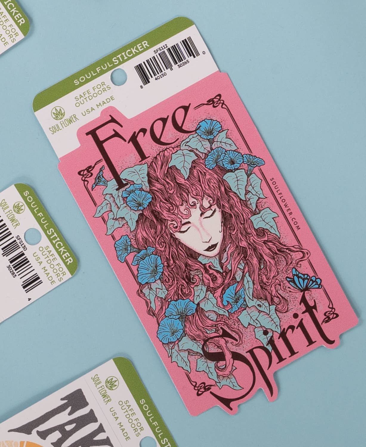 Free Spirit Woman Sticker