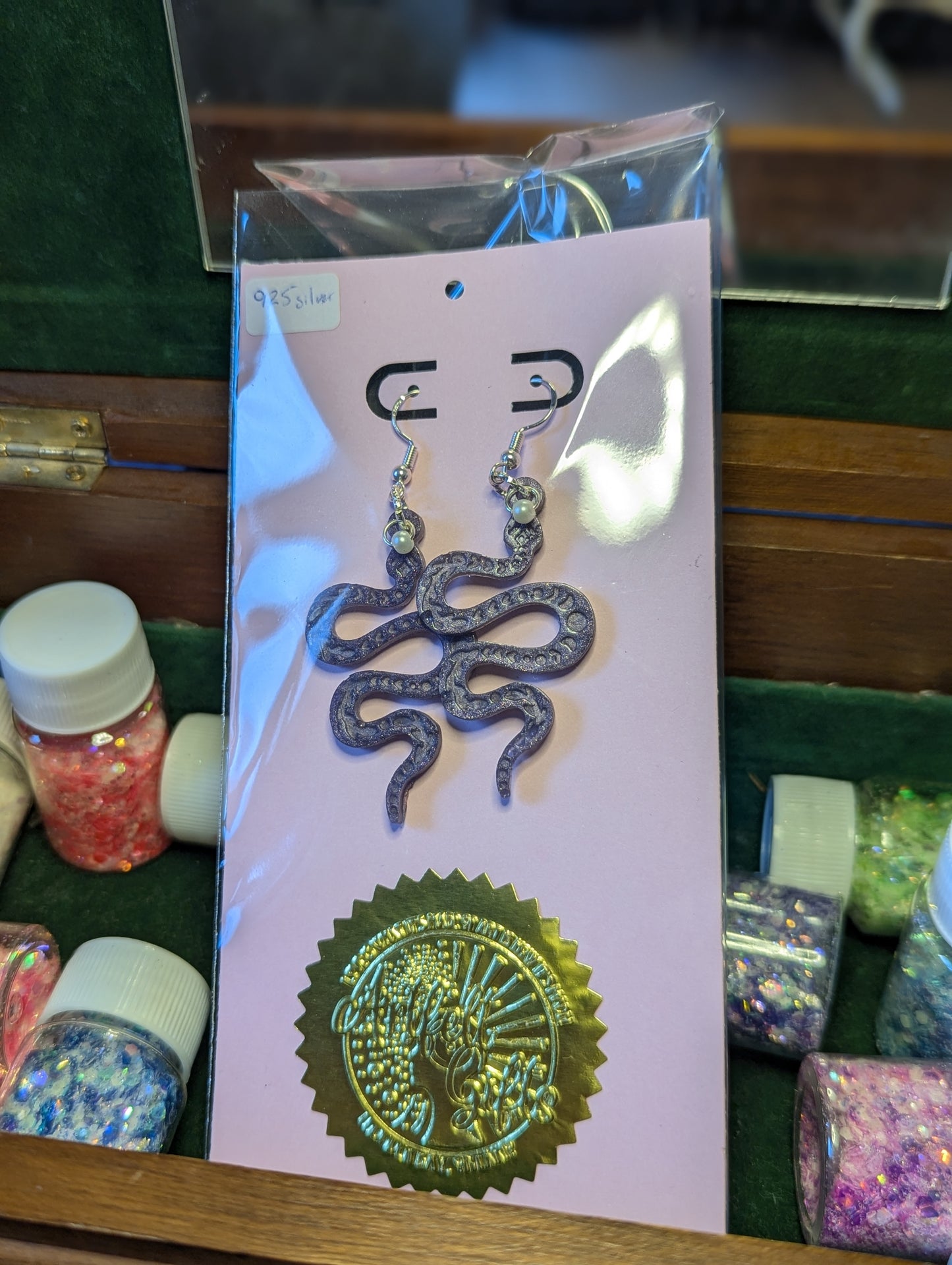 Snakes on a Pearl - Sterling Silver And Earrings