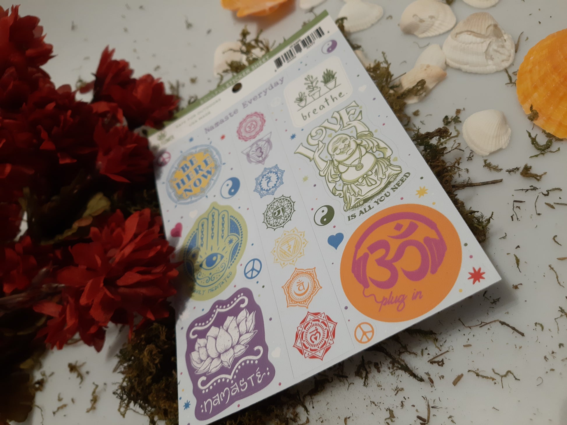 Vinyl Sticker Waterproof Indoor Outdoor Canada Canadian Shop Northern Ontario Art Stickers Stickersheet sheet binder locker waterbottle bike vehicle durable hippy crystal lovers mothers day gift