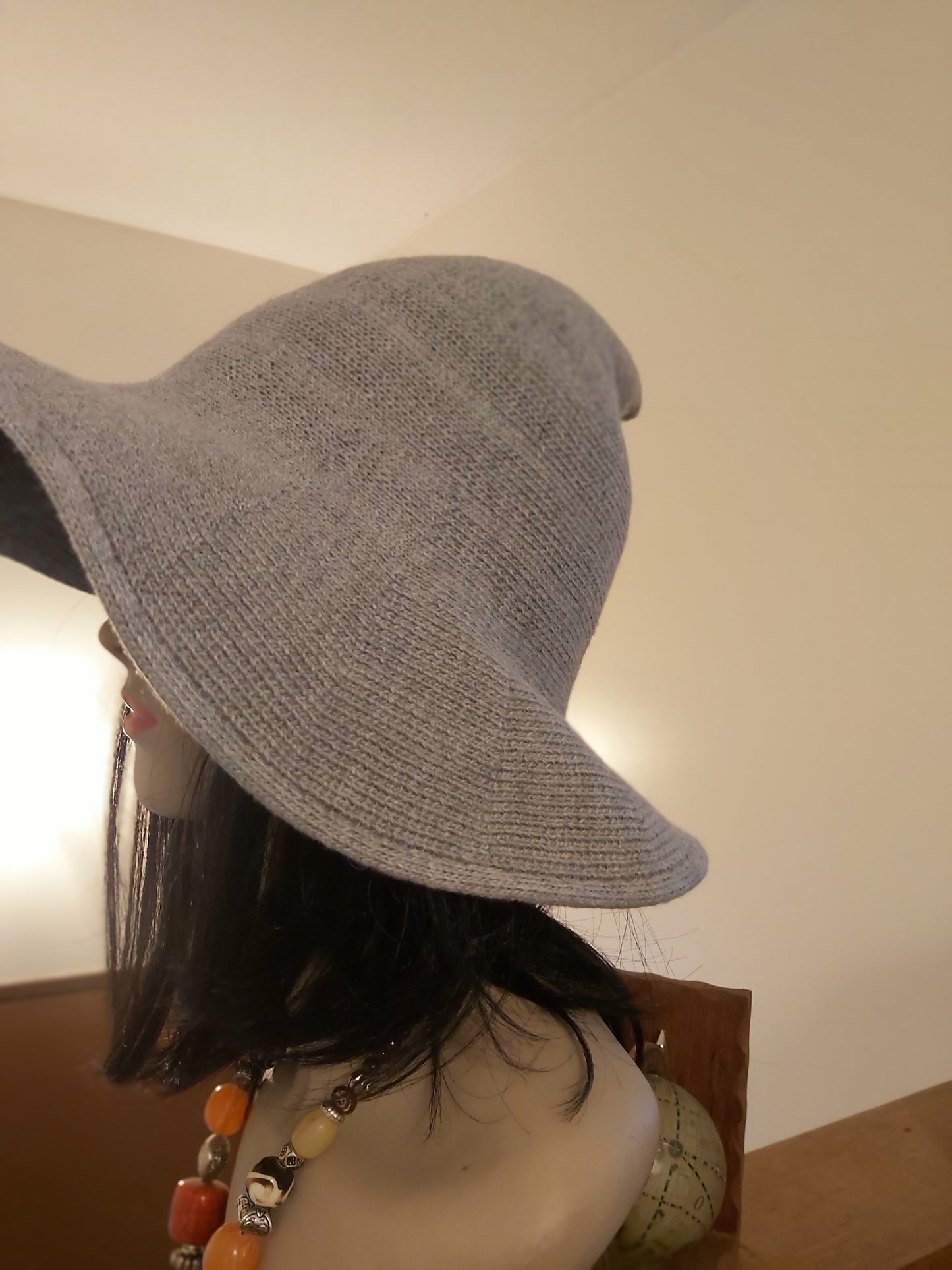 Wool, Witch, Hat, Witch Hat, Halloween, Canada, Canadian, warm, fall, winter, clothing , accessories, Witchy, red, Grey, Black, cool beige, everyday wear, costume, high quality