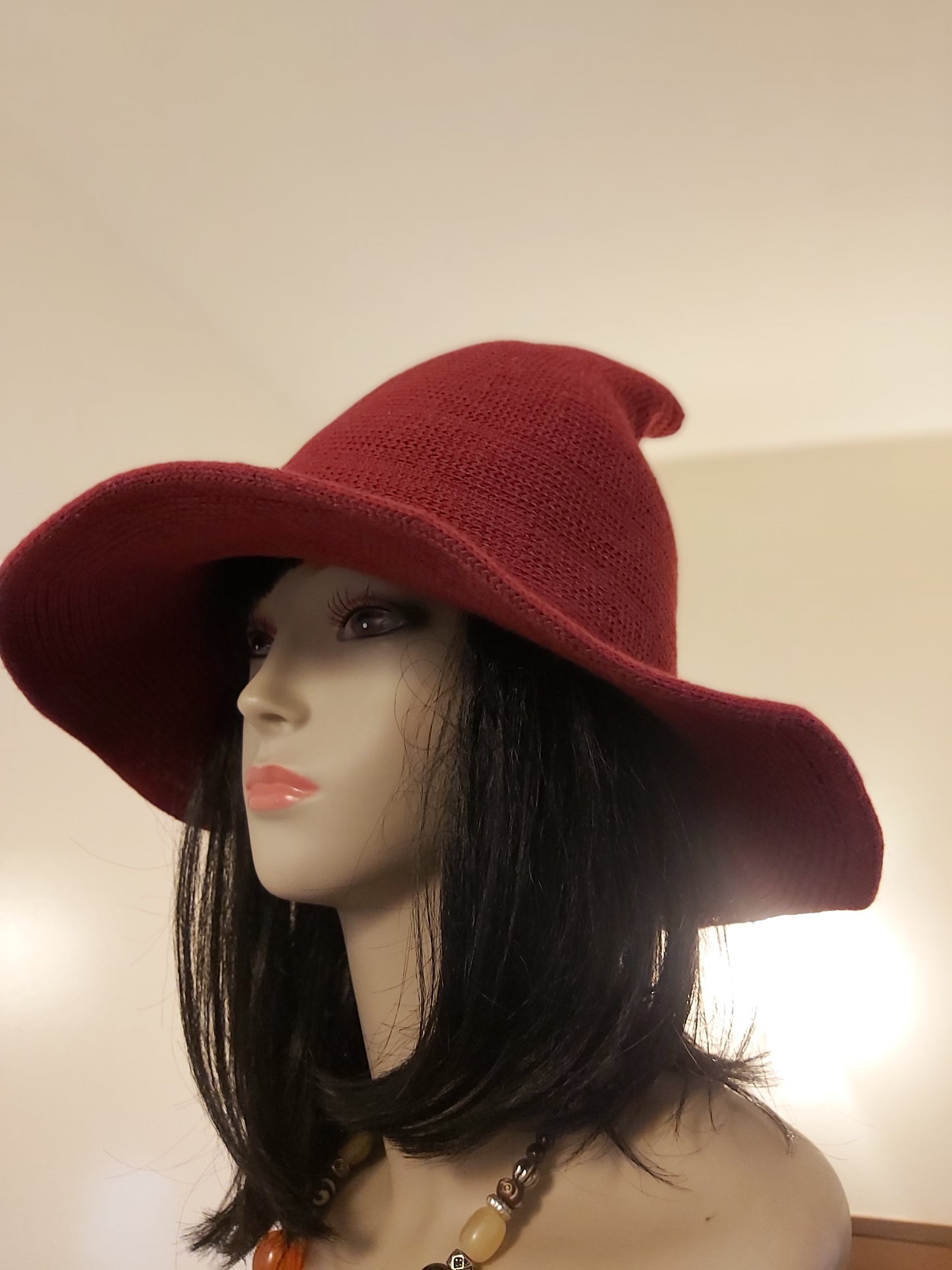 Wool, Witch, Hat, Witch Hat, Halloween, Canada, Canadian, warm, fall, winter, clothing , accessories, Witchy, red, Grey, Black, cool beige, everyday wear, costume, high quality