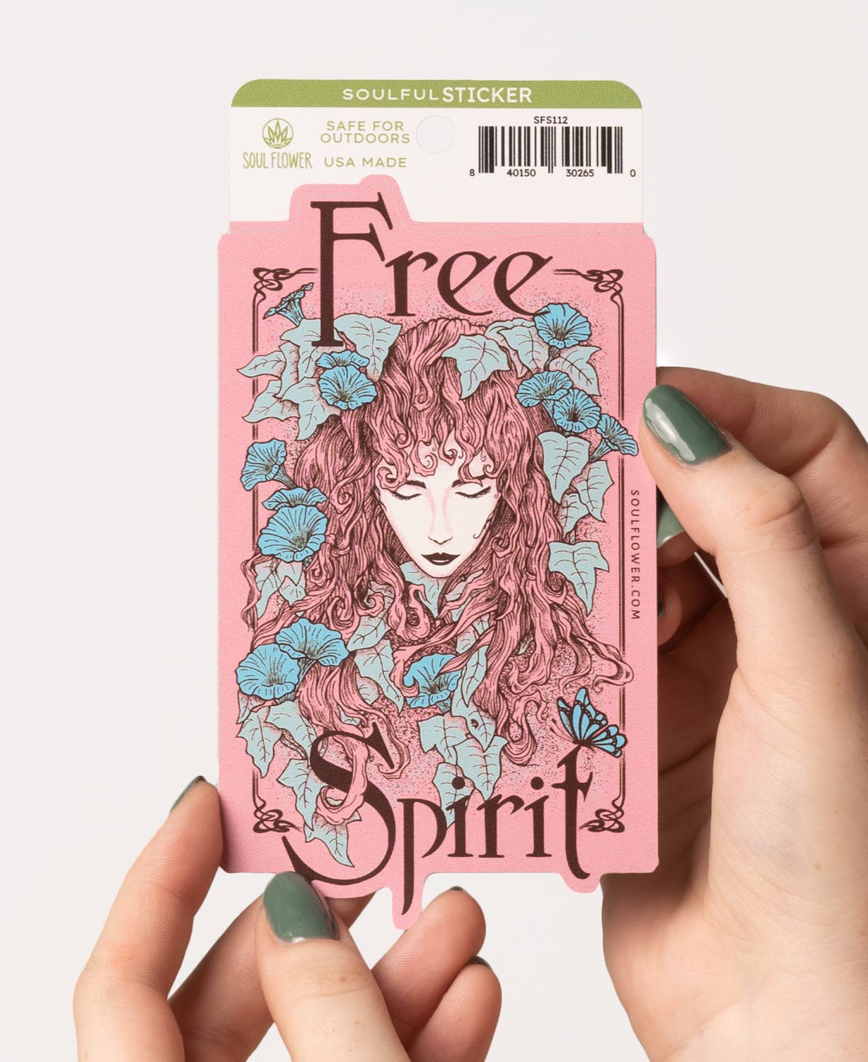 Free Spirit Woman Sticker