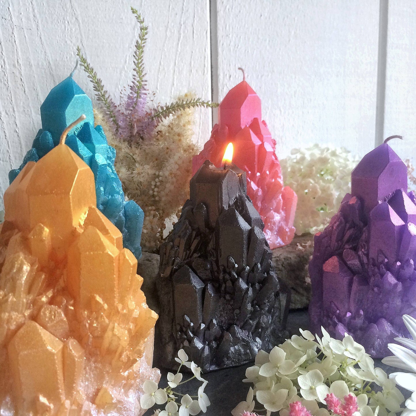 Abundance Quartz Crystal Candle