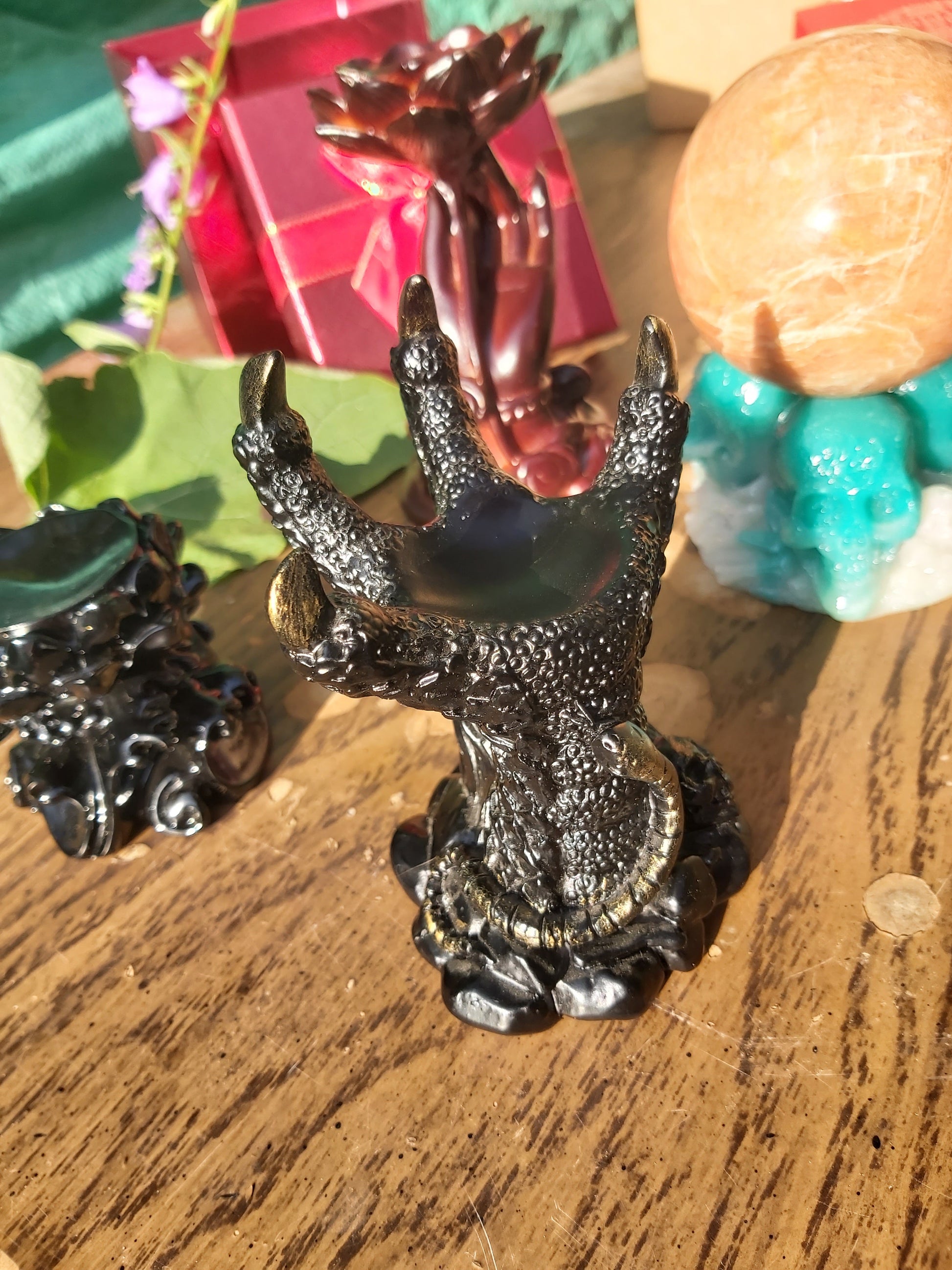 Sphere stand, Sphere, crystal ball, crystal, ball, stand, Novelty, medium, large, skeleton, glow in the dark, resin, unique, gifts, giftshop, gift, shop, Canada, Canadian, friends, witch, witches, him, her, teens, kids, crystal lovers, sale 