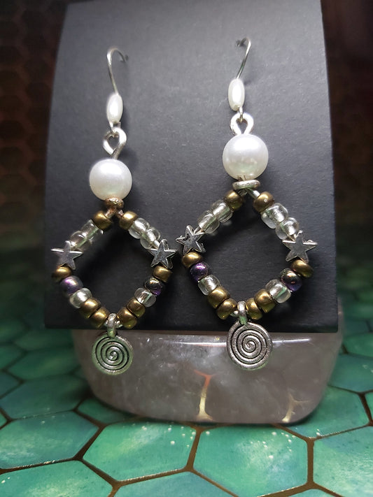 Mother Gaia Silver Earrings