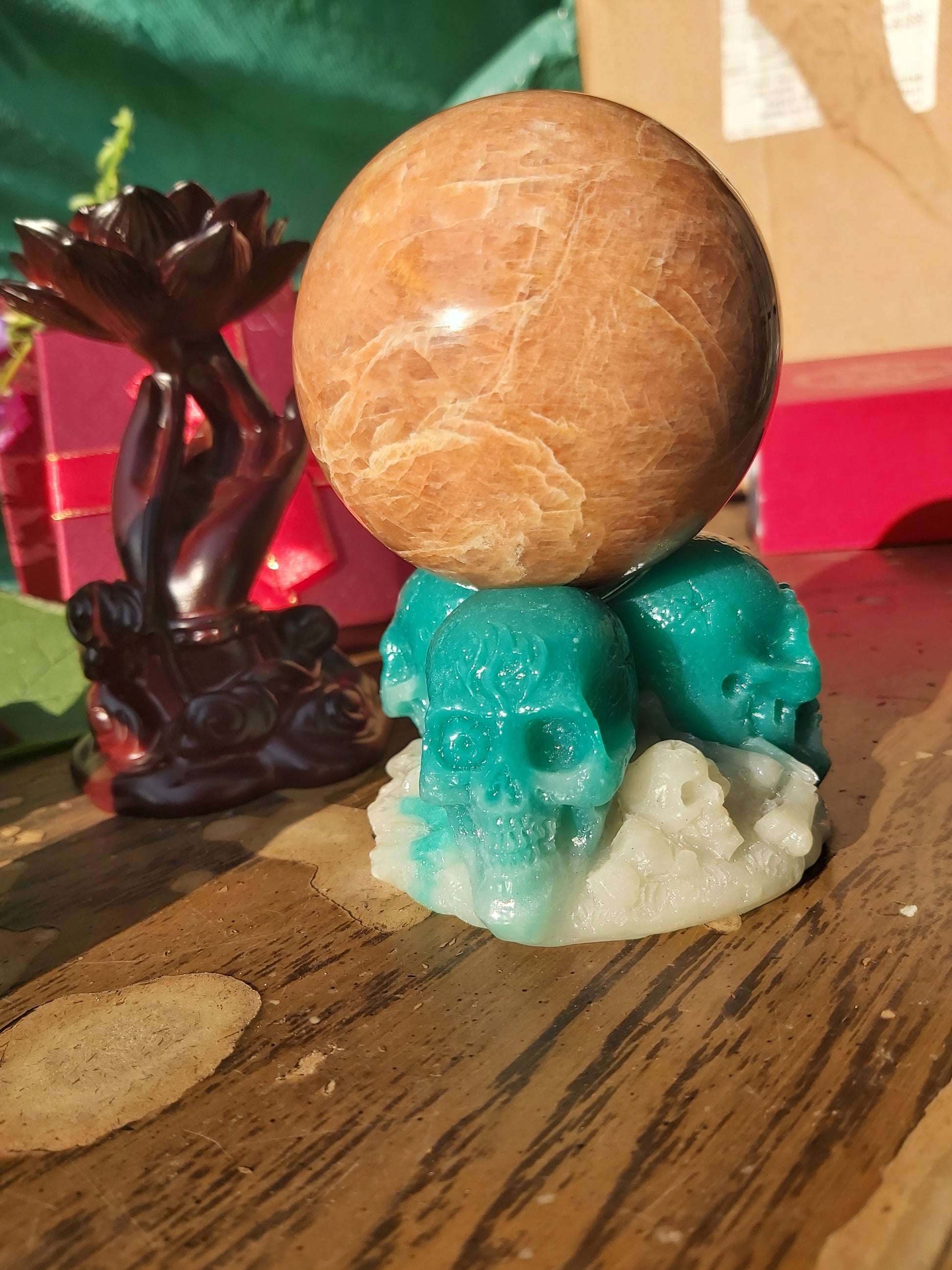 Sphere stand, Sphere, crystal ball, crystal, ball, stand, Novelty, medium, large, skeleton, glow in the dark, resin, unique, gifts, giftshop, gift, shop, Canada, Canadian, friends, witch, witches, him, her, teens, kids, crystal lovers, sale 
