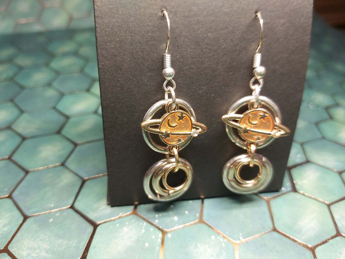 Sterling, silver, earrings, sterling silver, boho, space, orange, dangle earrings, event  jewlery, gift, shop, gifts, giftshop, Thunder Bay, artfelt, art, handmade, unique, Hooks, beautiful, unique, jewlery, 925  925silver, gold, rings, Jupiter, planet