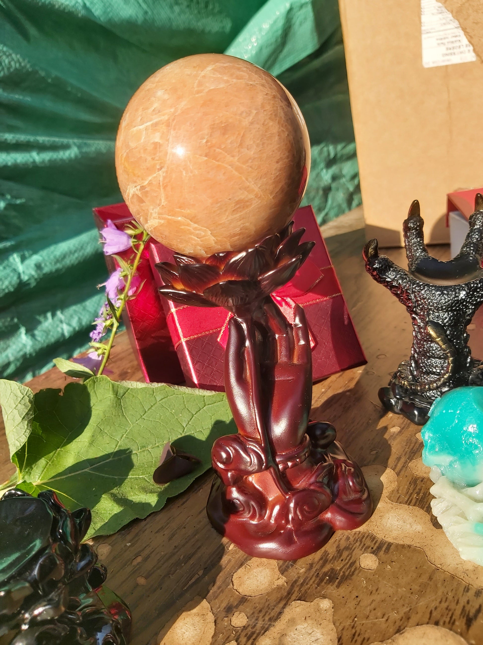 Sphere stand, Sphere, crystal ball, crystal, ball, stand, Novelty, medium, large, skeleton, glow in the dark, resin, unique, gifts, giftshop, gift, shop, Canada, Canadian, friends, witch, witches, him, her, teens, kids, crystal lovers, sale 