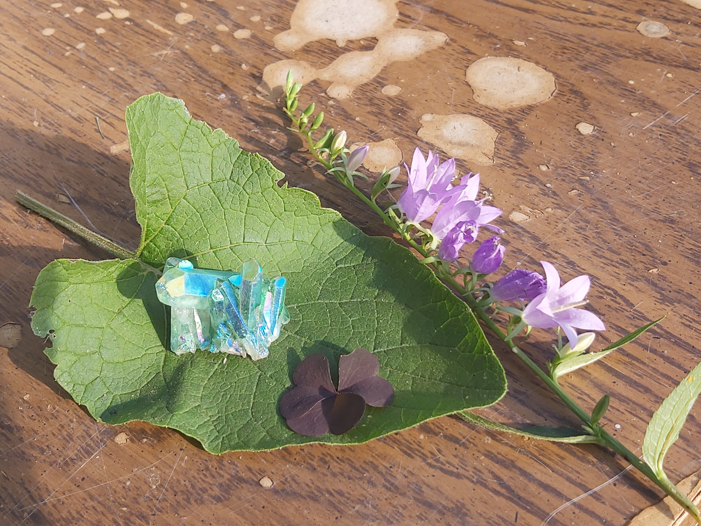 Blue aura quartz crystal , giftshop  gifts , cluster, gemstone, semiprecious, Canadian, Canada, Ontario, gifts,  birthday, witch, for her, for him, for kids, for teens, quartz, blue, titanium aura quartz, throat chakra