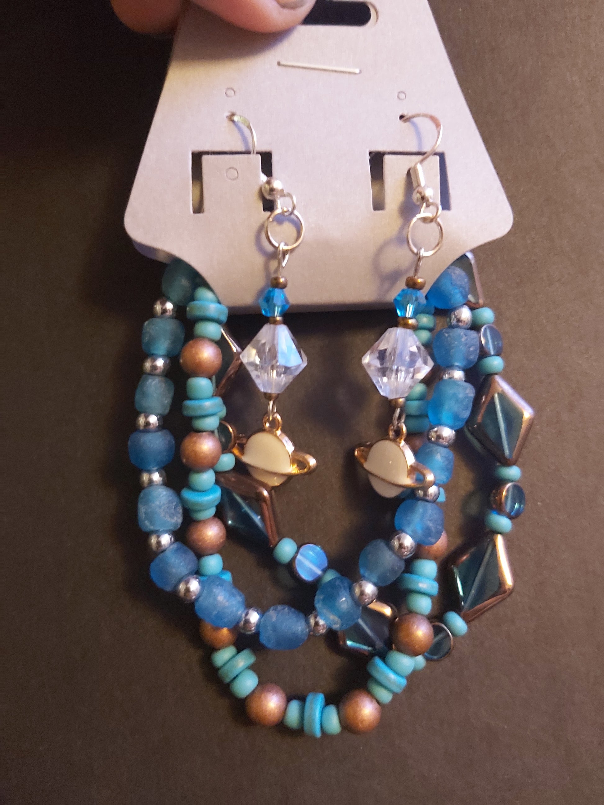 Sterling Silver, Sterling Silver Earrings, Silver Earrings, space style, blue, silver, saturn, handmade, minimalistic,  minimal, statement, earrings, white, silver, earrings, gift shop, Canada, Canadian, gifts, set, bracelet,  bracelets and earrings, earrings and bracelet set, earrings set, earring set, turquoise,  teal, blue, gold