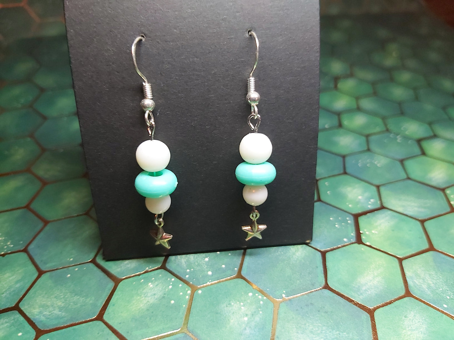 Sterling, silver, earrings, sterling silver, boho, aqua, white, dangle earrings, event  jewlery, gift, shop, gifts, giftshop, Thunder Bay, artfelt, art, handmade, unique, Hooks, beautiful, unique, jewlery, 925  925silver, rings